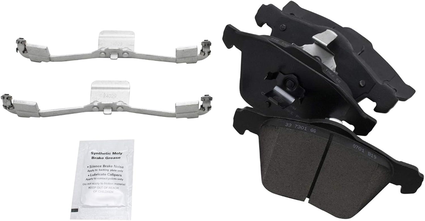 TRQ Front Brake Pads Ceramic for 2003-2009 Volvo XC90 Vehicles