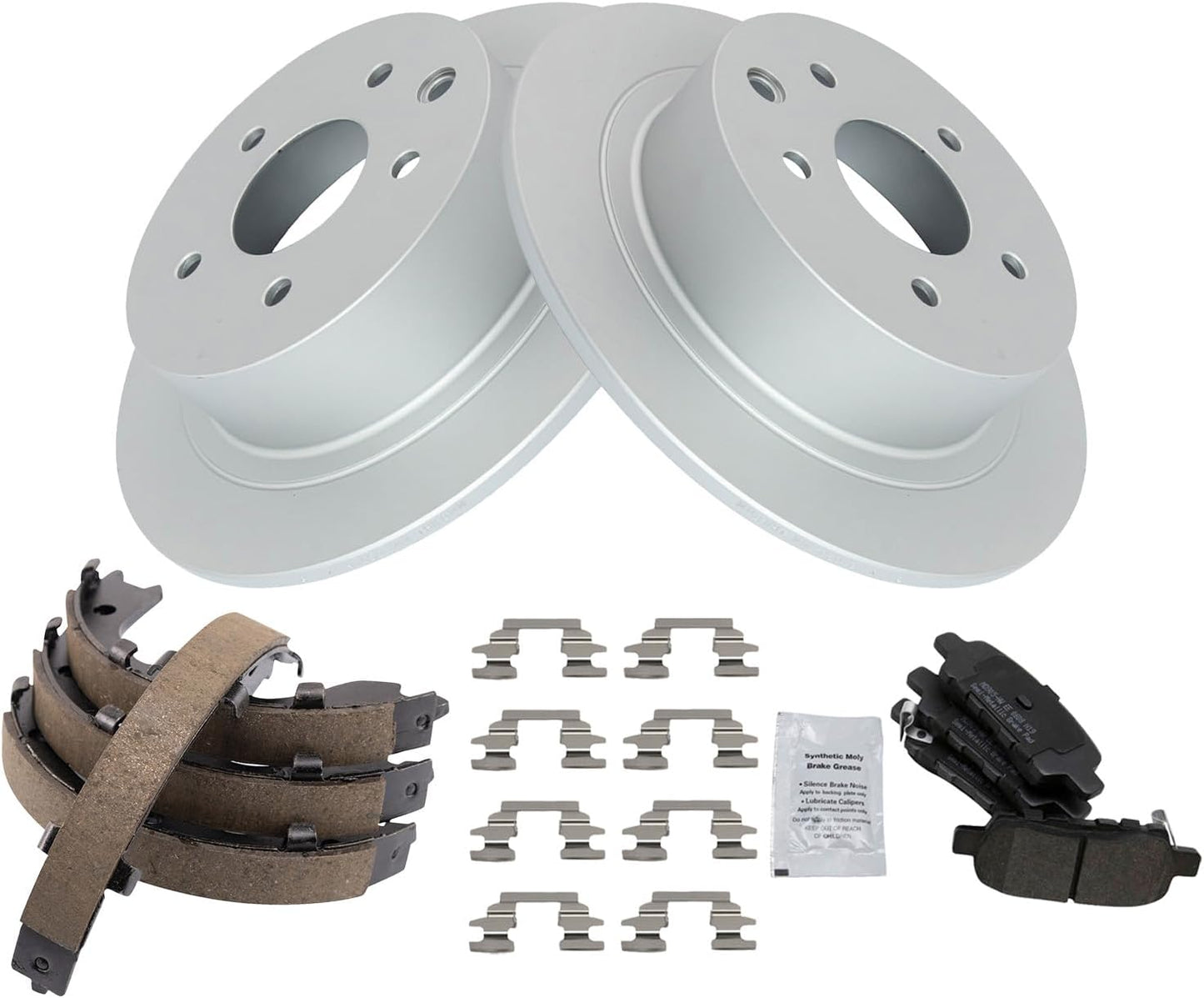 TRQ Rear Brake Pad & Rotor Kit for Nissan Altima & Maxima