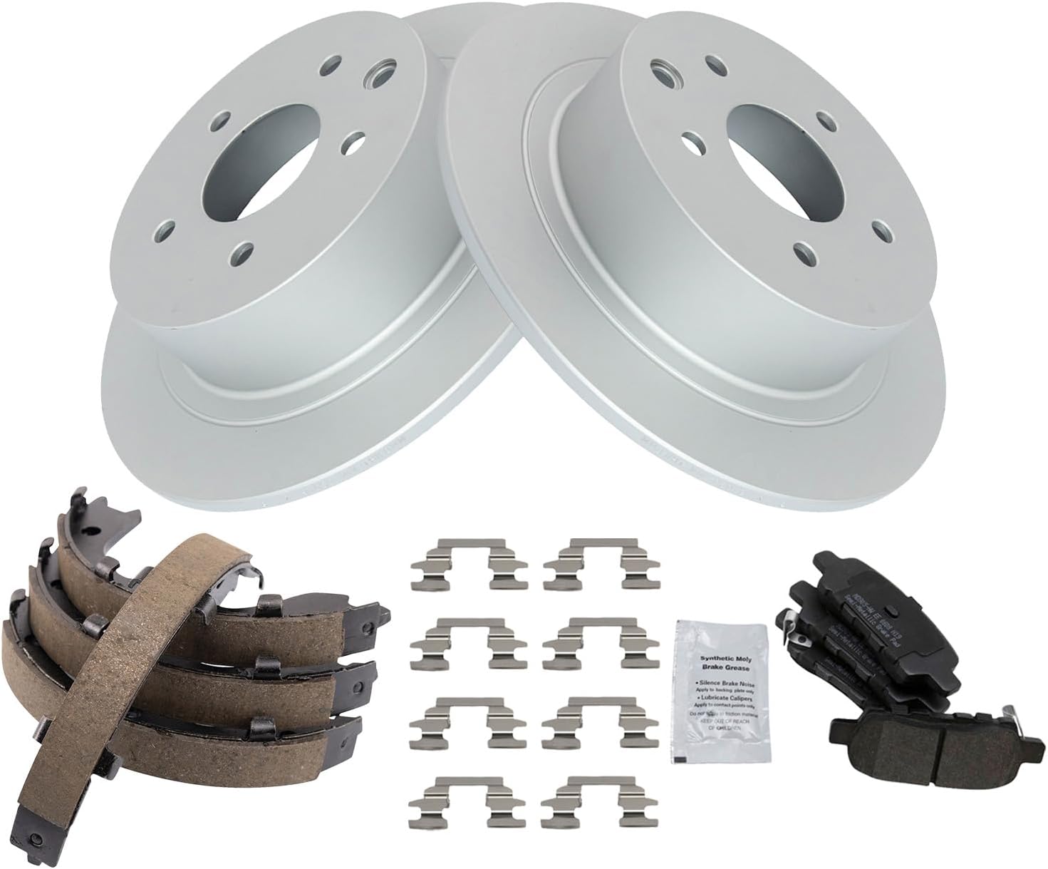 TRQ Rear Brake Pad & Rotor Kit for Nissan Altima & Maxima