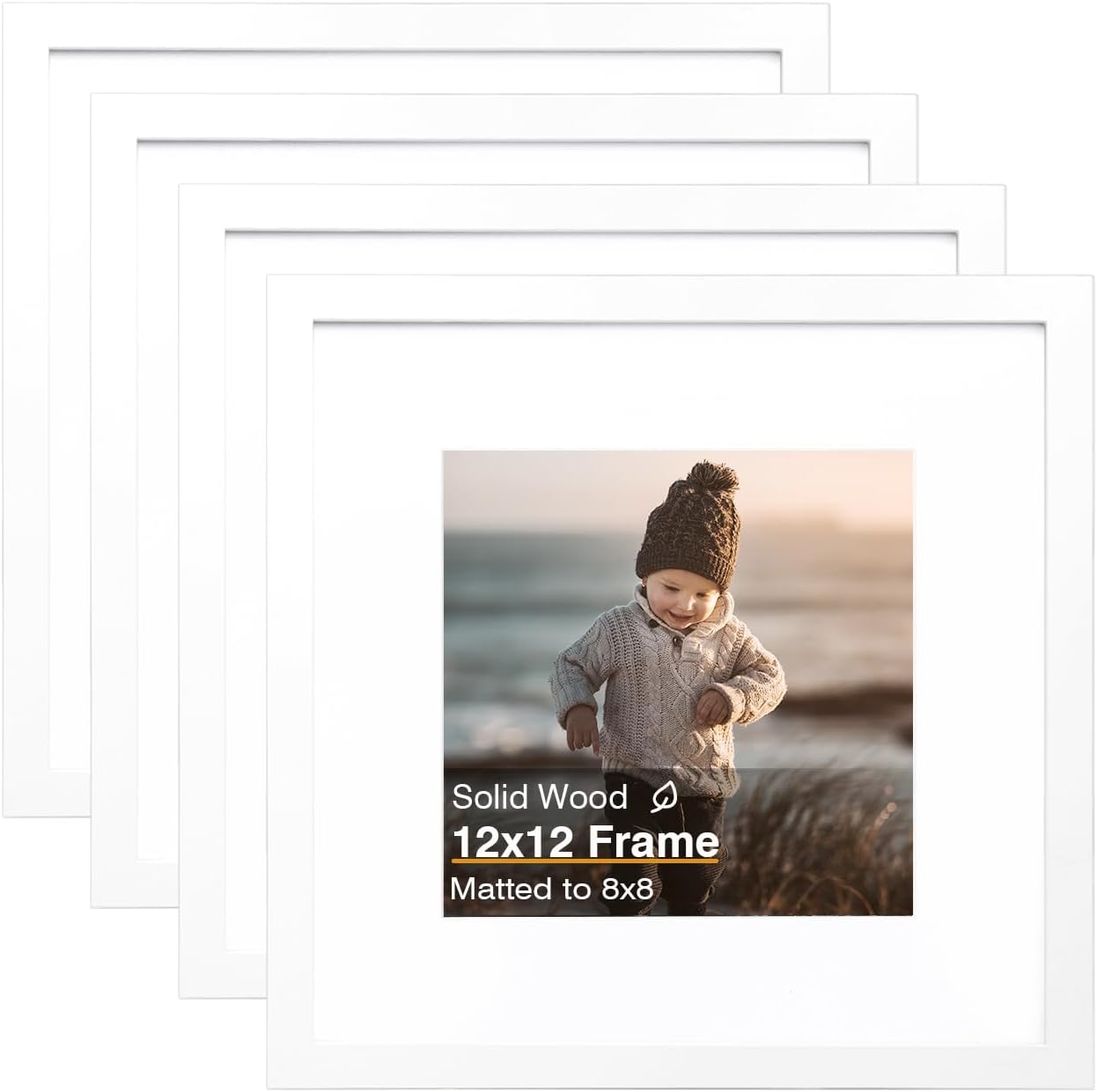 KINLINK 12x12 Picture Frame Set for Stylish Home Decor