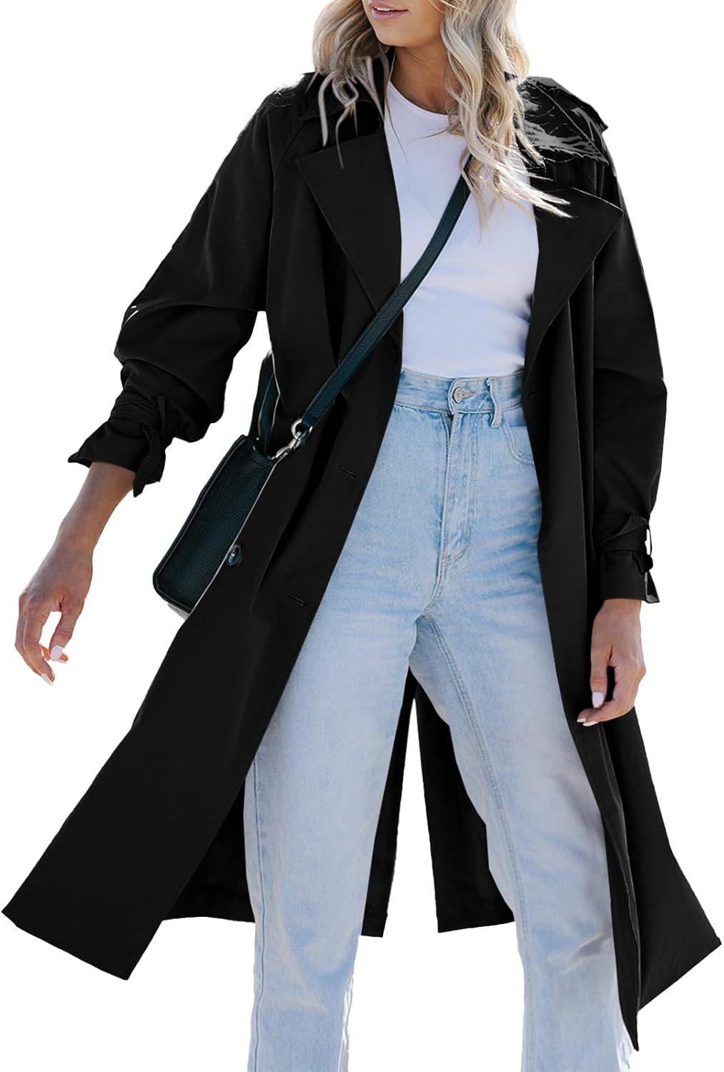 Tankaneo Womens Long Trench Coat for Stylish Fall Outfits
