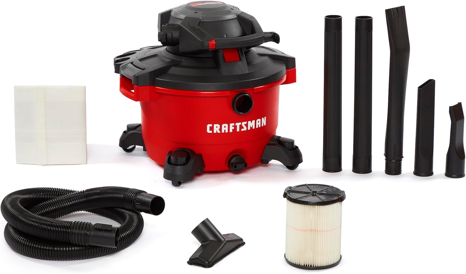 Powerful 12 Gallon Wet/Dry Shop Vac with Detachable Blower