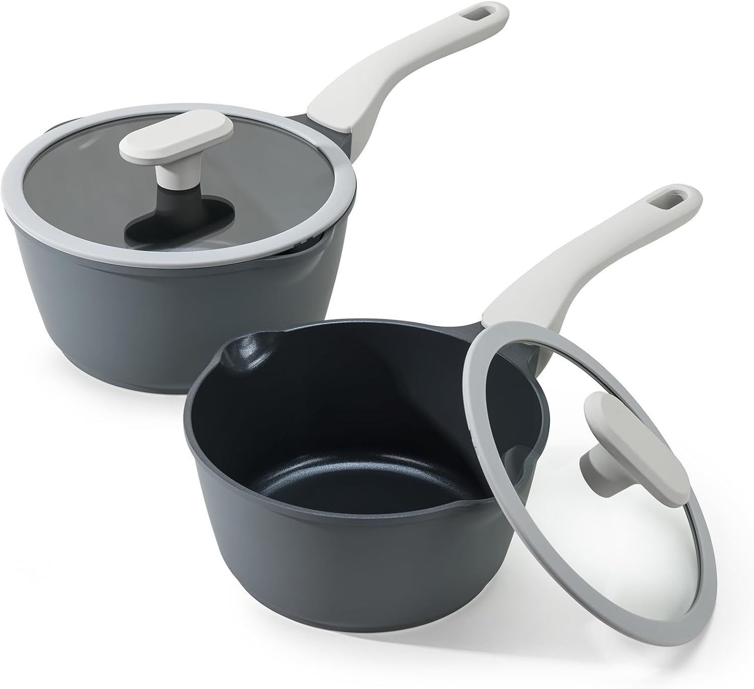 PRICUSIS Nonstick Saucepan Set for Healthy Cooking Needs