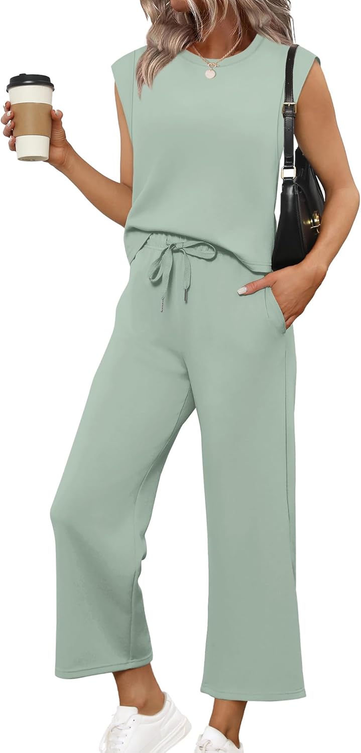 SAMPEEL Two Piece Sets for Women Casual Travel Vacation Outfits