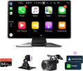 Wireless Carplay Screen for Car - Portable Apple CarPlay & Android