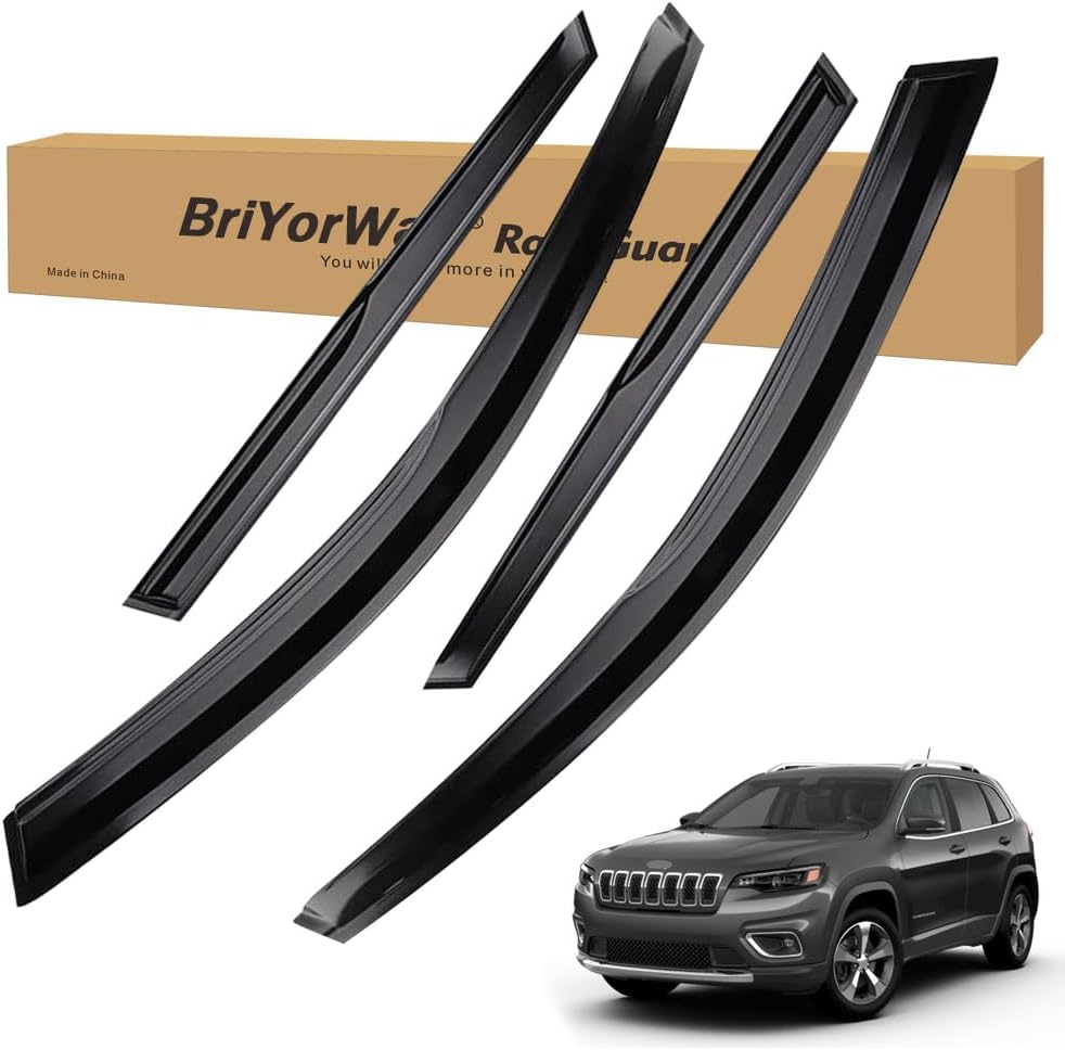 Vent Shades Rain Guards for Jeep Cherokee 2014-2023 Accessories