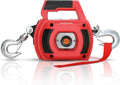 Portable Drill Winch 1000 Lbs Synthetic Rope - Compact Handheld Lifter