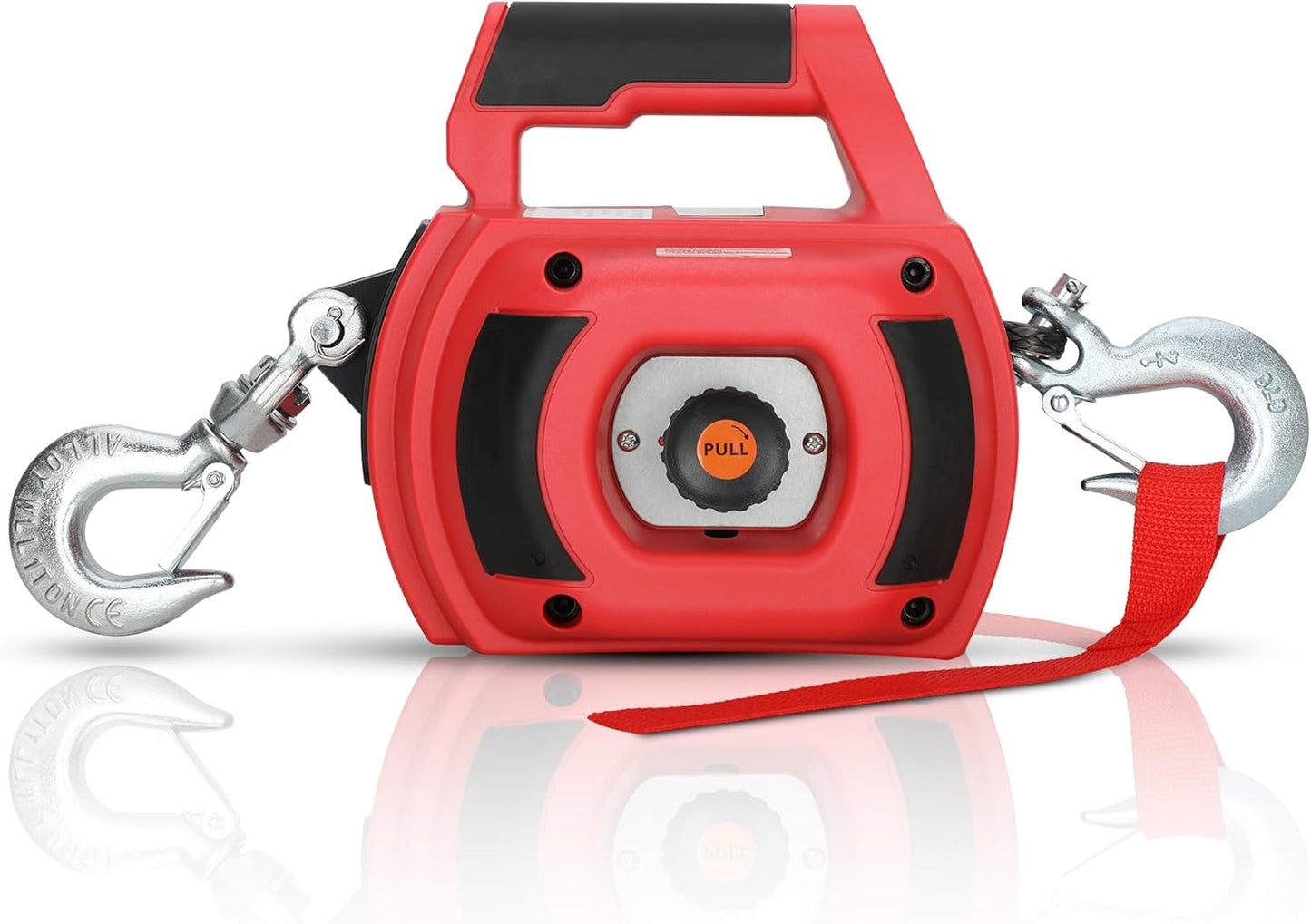 Portable Drill Winch 1000 Lbs with 40 Foot Synthetic Rope