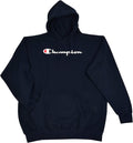 Champion Men's Big and Tall Script Logo Pullover Hoodie - Comfortable