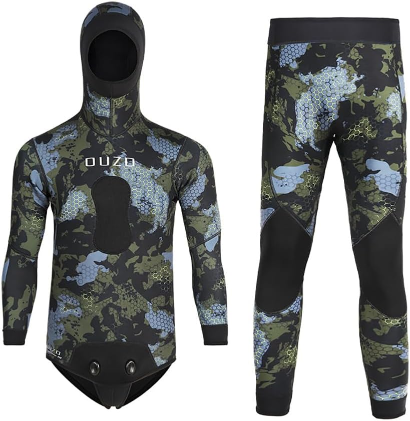 3MM Neoprene Spearfishing Wetsuit with Hooded Design for Diving