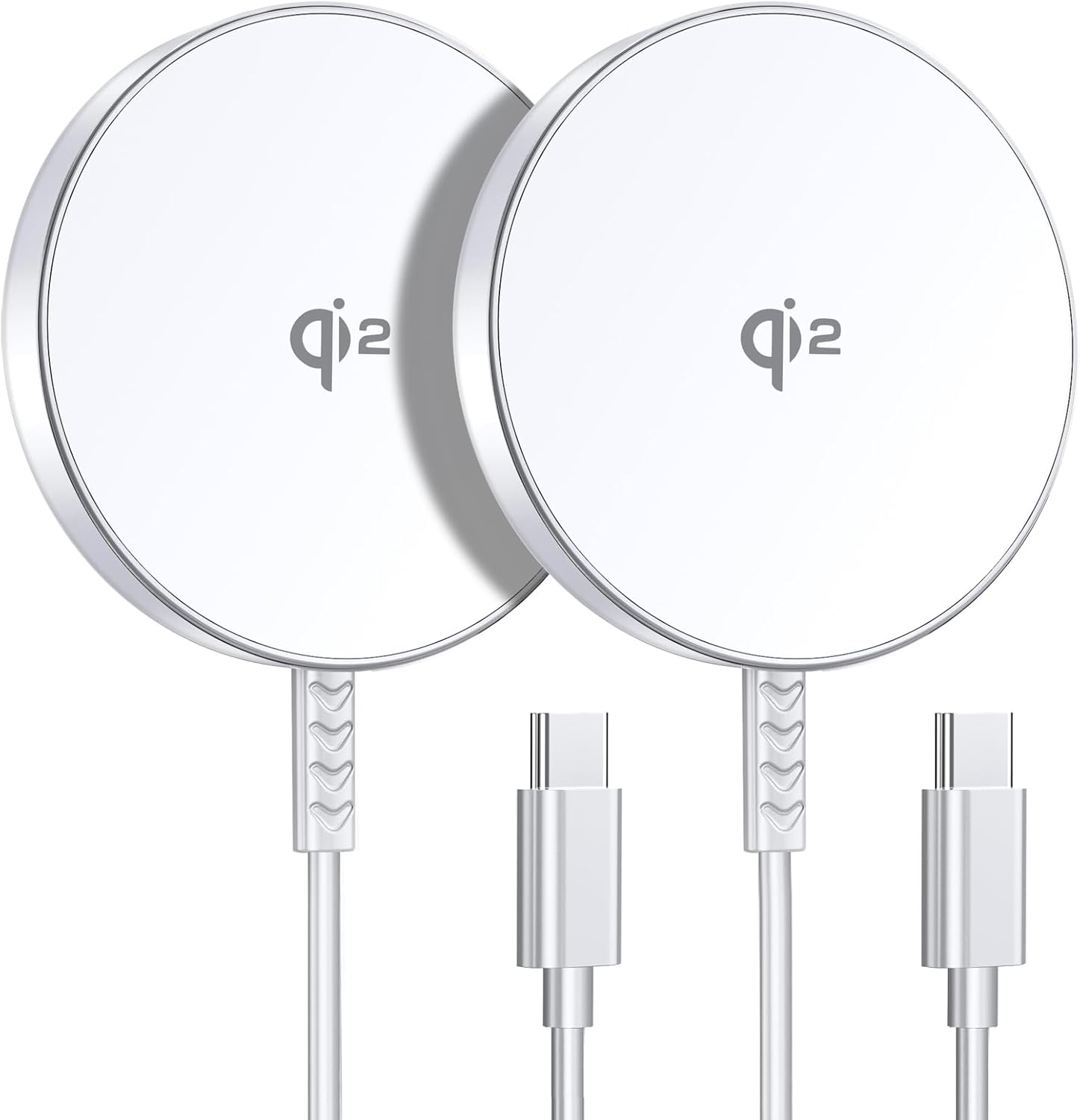 Qi2 Mag-Safe 15W Charger Duo for iPhone - Fast Wireless Charging