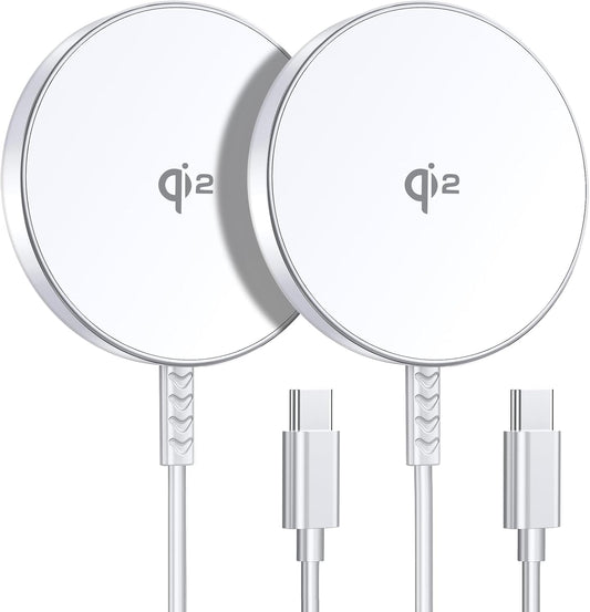 Qi2 Mag-Safe 15W Charger Duo for iPhone - Fast Wireless Charging