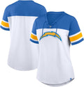 Fanatics Women's NFL Athena Rhinestone Lace-Up V-Neck T-Shirt details