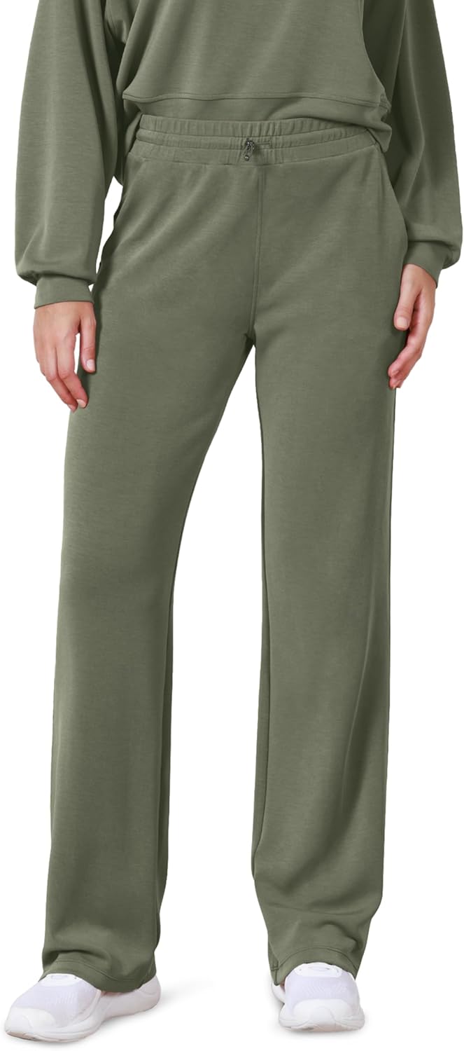 ODODOS Women's Modal Soft Wide Leg Pants for Casual Comfort