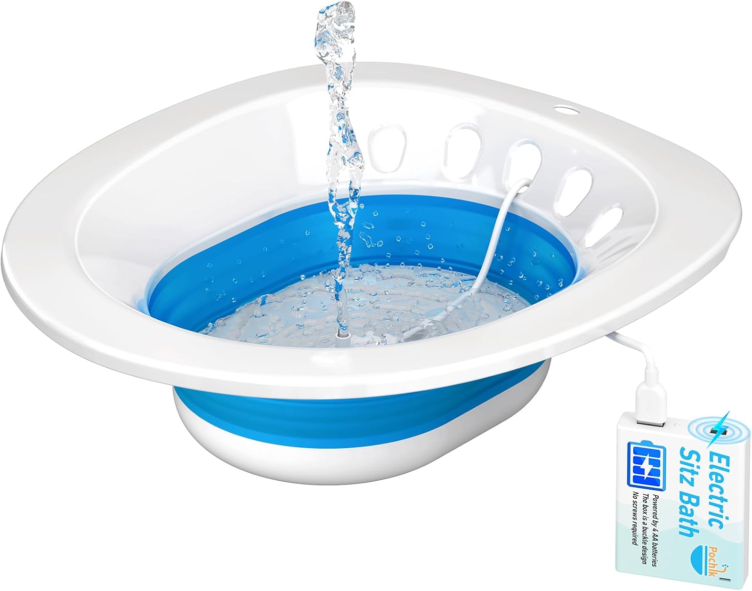 Pochik Electric Sitz Bath for Toilet Seat - Postpartum Care Kit