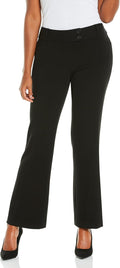 Rafaella Curvy Fit Gabardine Bootcut Dress Pants - Flattering Stretch