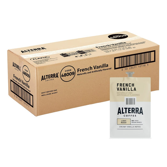 Alterra French Vanilla Flavored Coffee - Decaffeinated Convenience