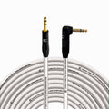 COLUBER CABLE 1/4ft TRS to Right Angle TRS - 150 ft - White