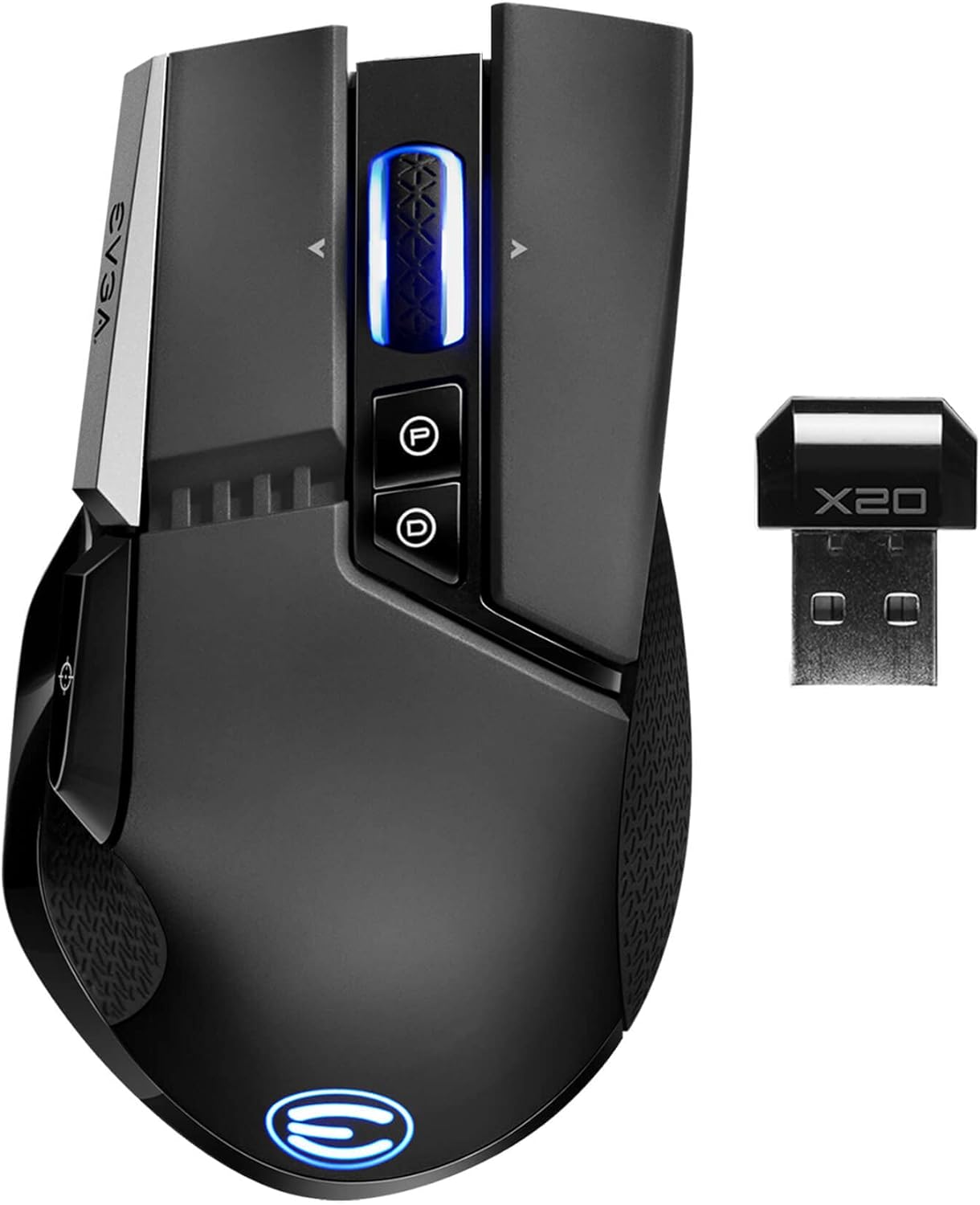 EVGA X20 Wireless Gaming Mouse with 16,000 DPI and RGB Lighting