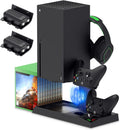 Vertical Cooling Stand for Xbox Series X - Cooling Fan & Dual Charger