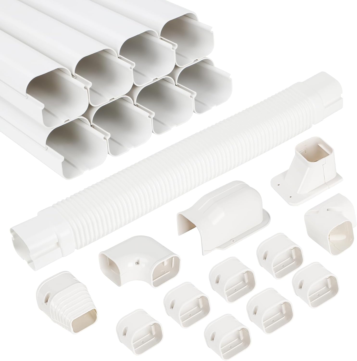 Kalkehay Line Set Cover Kit - Conceal and Protect AC Linesets! 