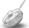 Stainless Steel Pan 12 in - Induction Safe, Oven Ready