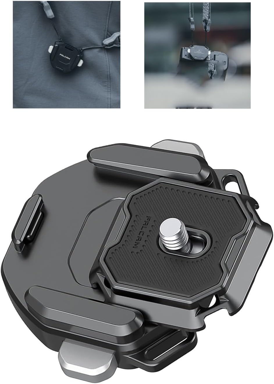 FALCAM F38 Camera Clip with Plate Kit V2 for Quick Release