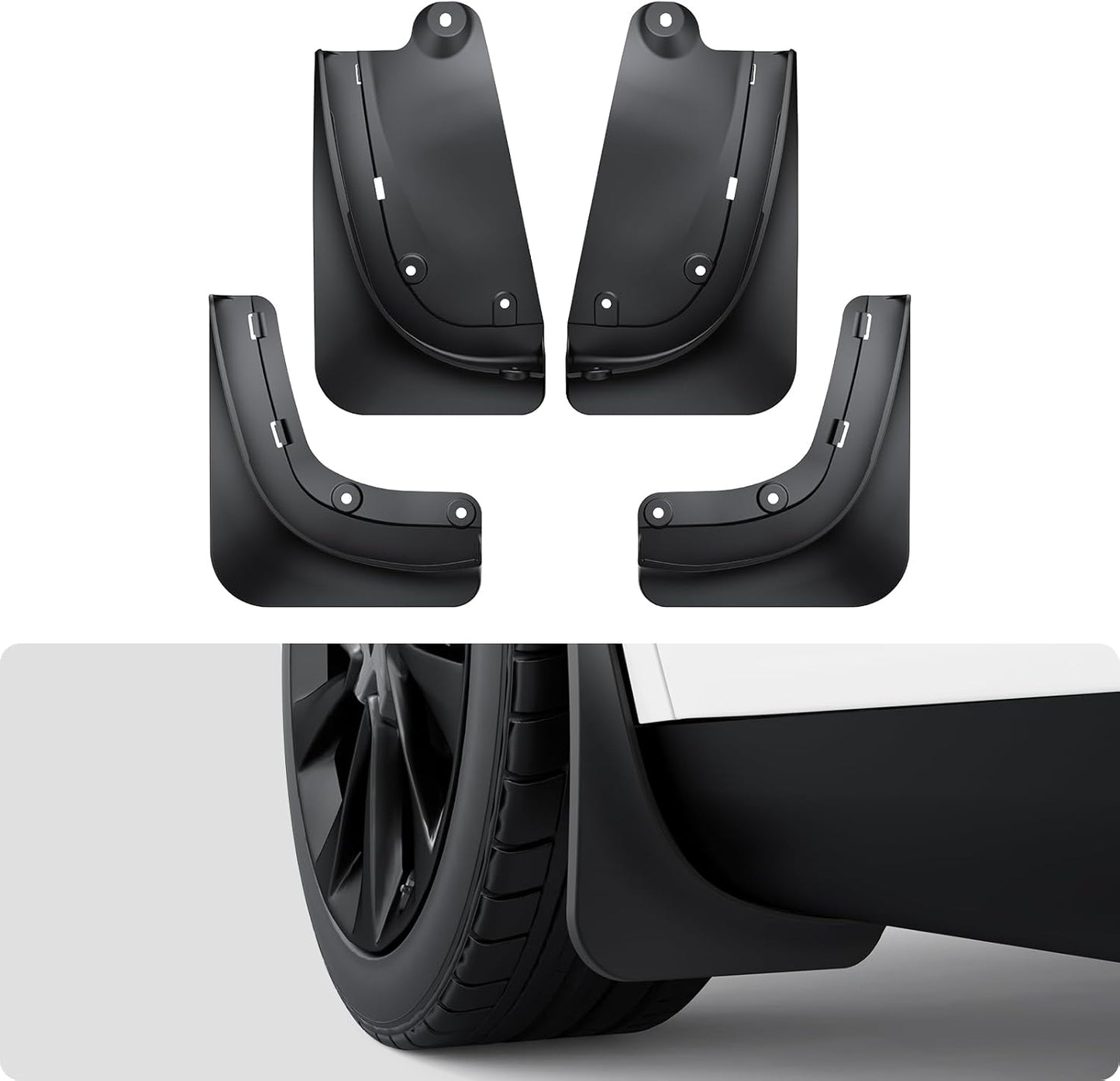 Custom Fit Mud Flaps for 2025 2026 Tesla Model Y Juniper