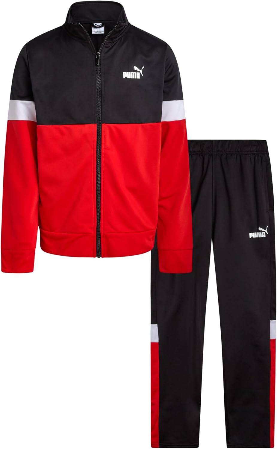 PUMA Boys Pants Set - Athletic Zip Up Jacket and Jogger Pants