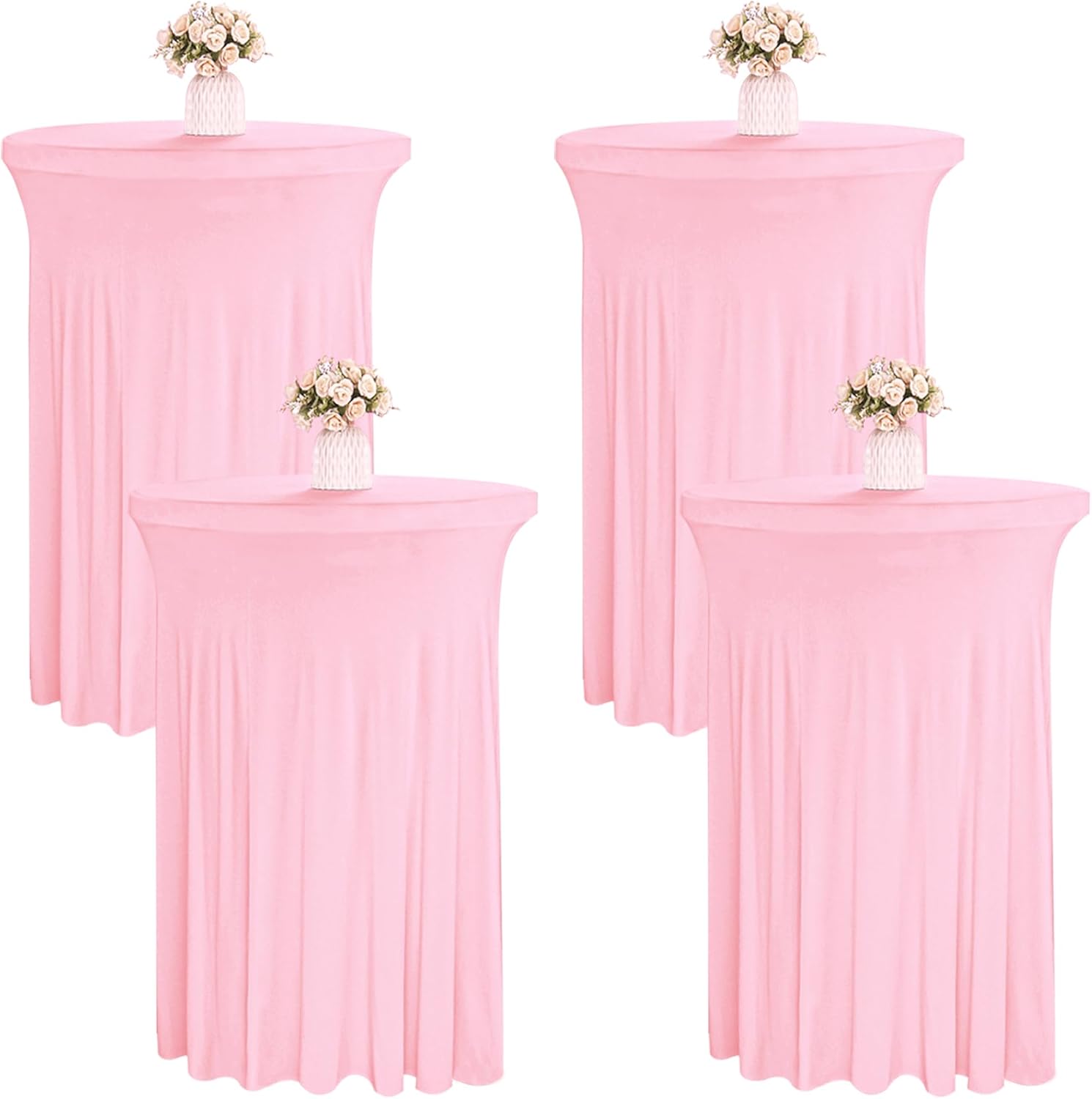 Premium Spandex Cocktail Table Skirts - Transform Your Event Space!