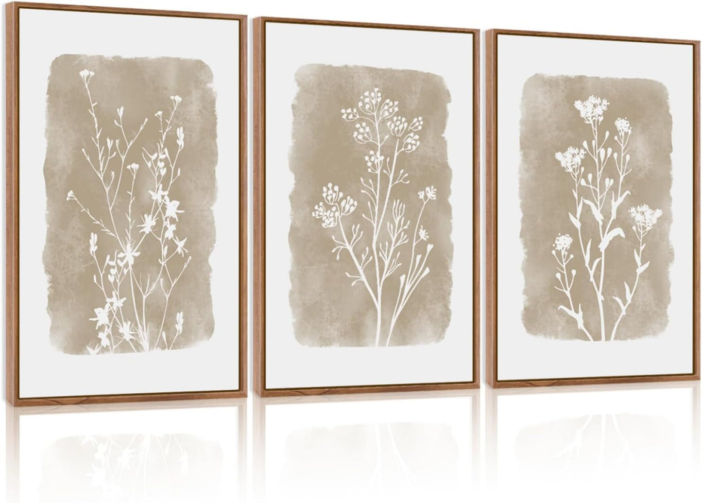 Botanical Farmhouse Wall Art Set - Rustic Plant Decor Prints