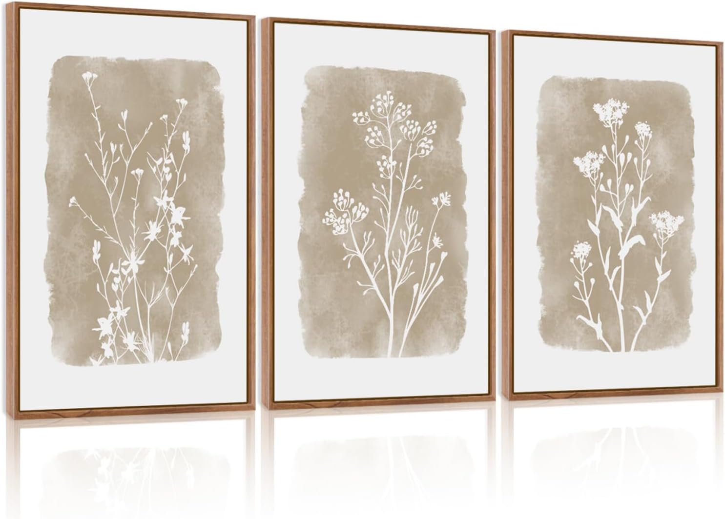 Botanical Farmhouse Wall Art Set - Rustic Plant Decor Prints