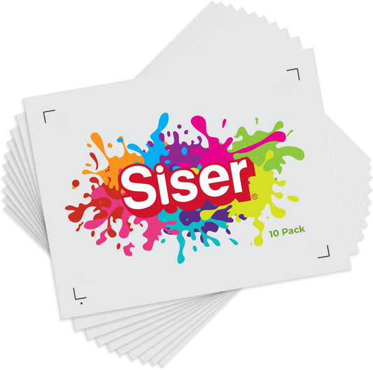 Vibrant Siser EasyColor Inkjet Heat Transfer Vinyl - 10 Sheets