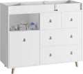 Baby Changing Table Nursery Dresser with Drawers - Spacious 45 in