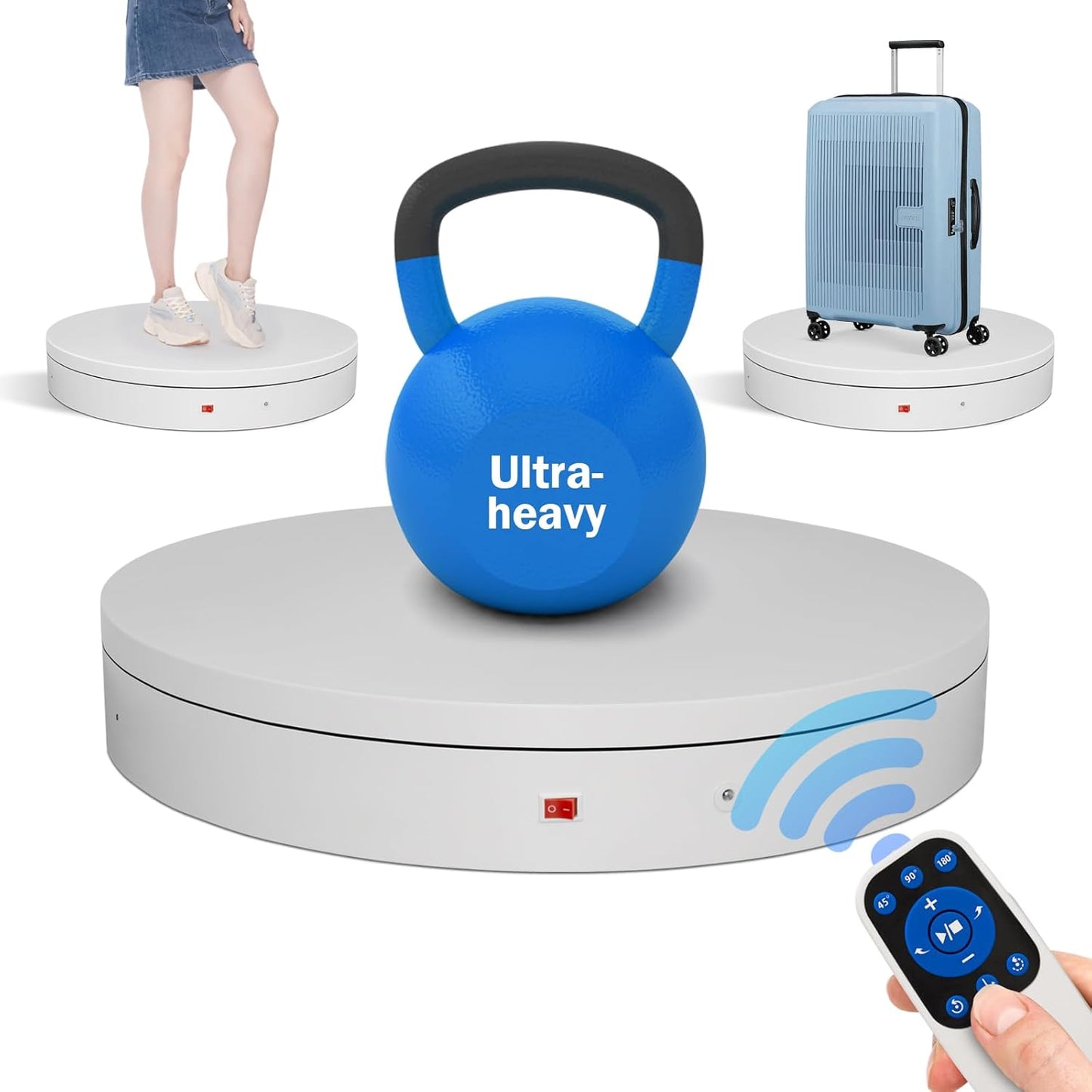15.8In Motorized Electric Turntable for Photography and Display