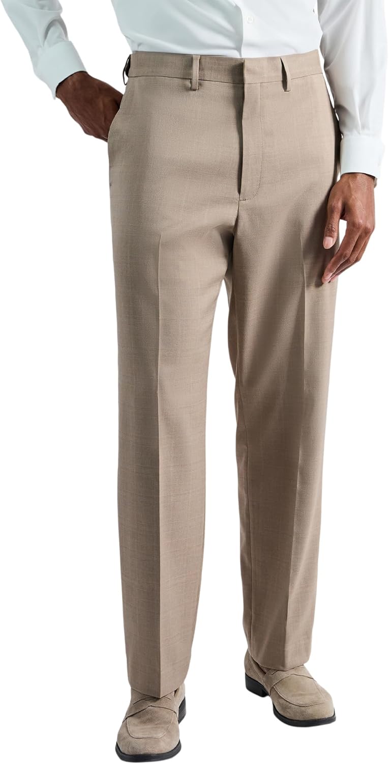 Haggar Men's Premium Comfort Classic Fit Flat Front Dress Pant