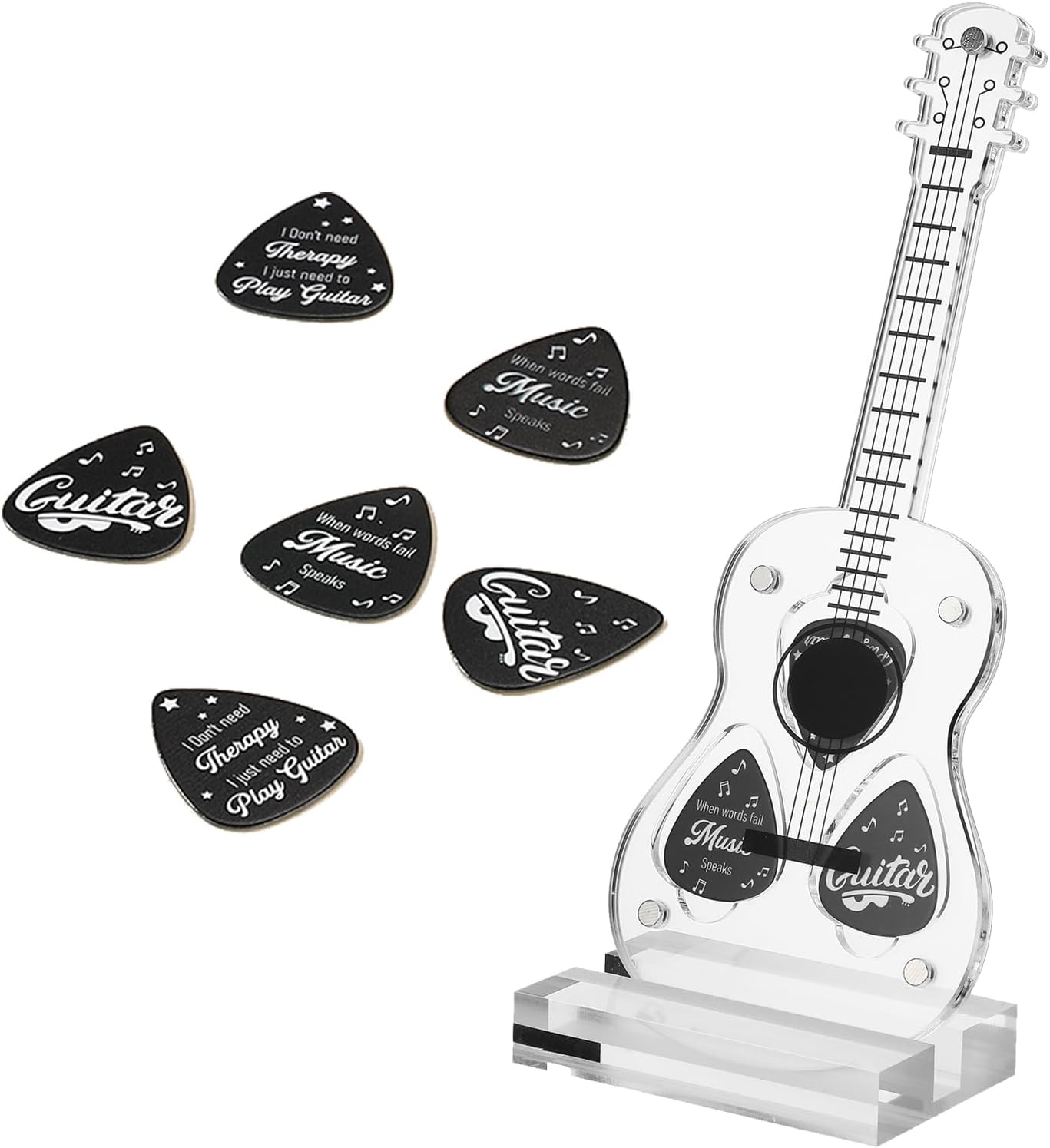 Fiada Guitar Pick Display Set - Gift for Music Lovers