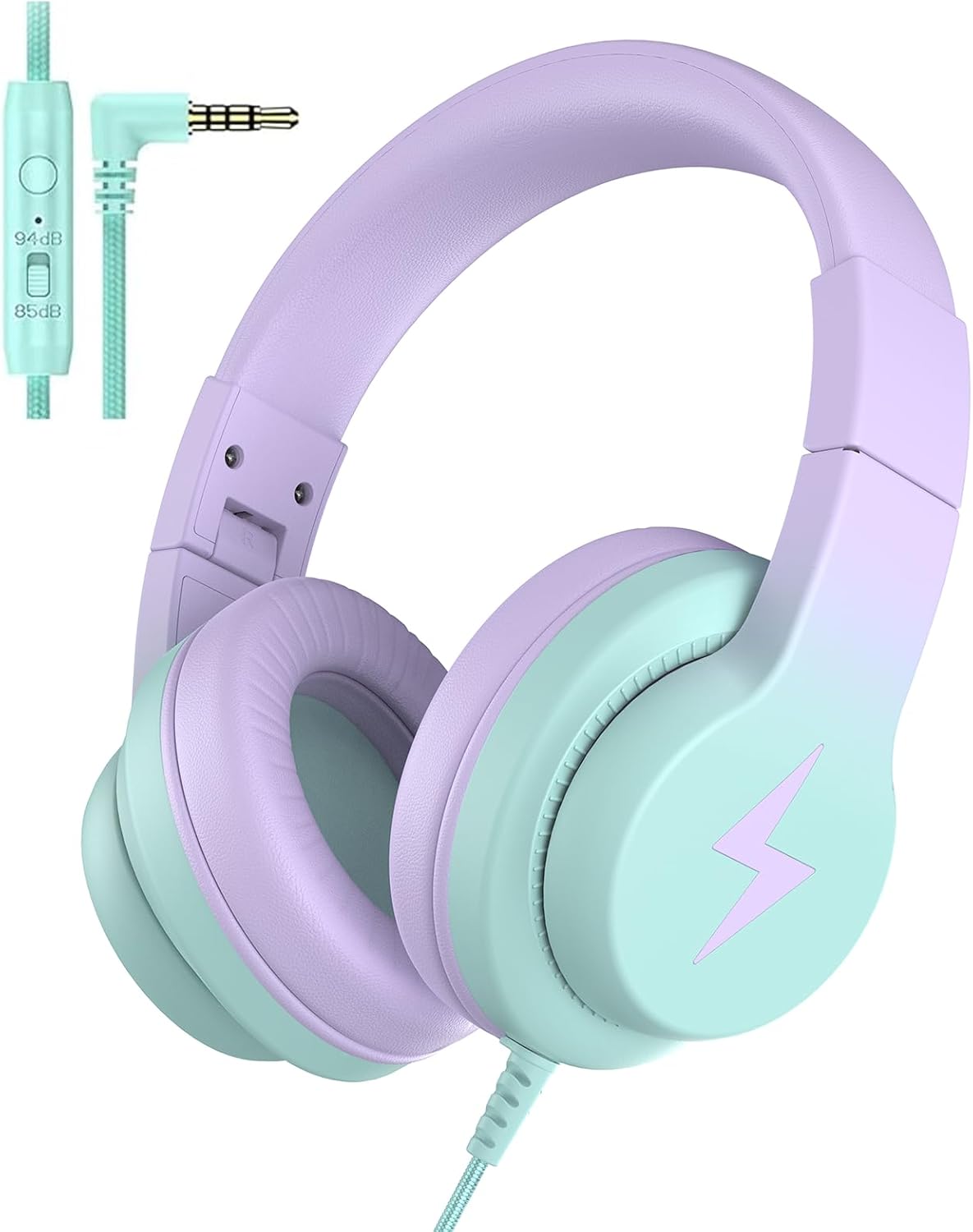 Kid's Wired Headphones with Volume Limiter, Perfect for Learning & Fun!