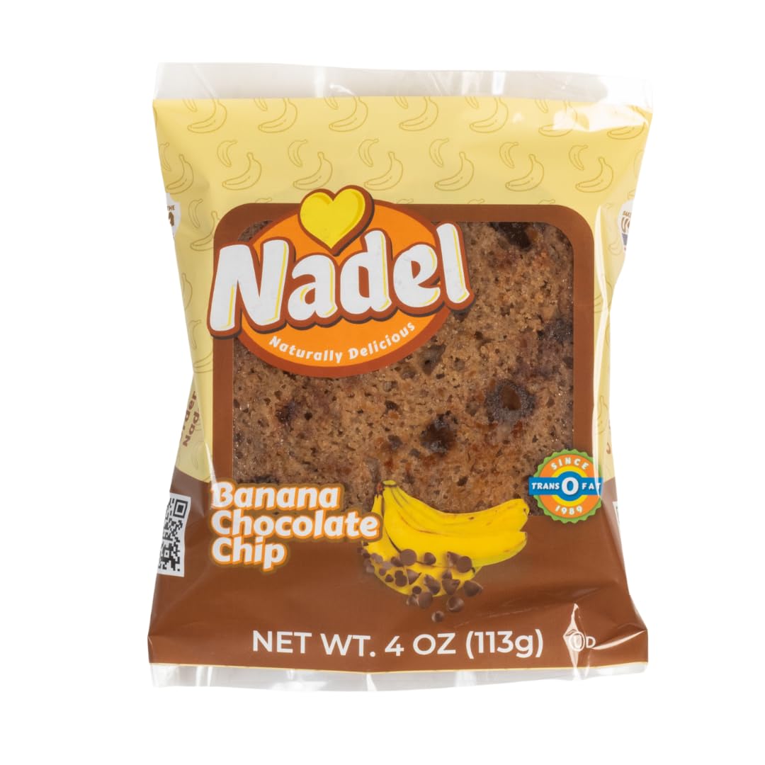 Naturally Delicious Banana Chocolate Chip Cake Slices for Snacks