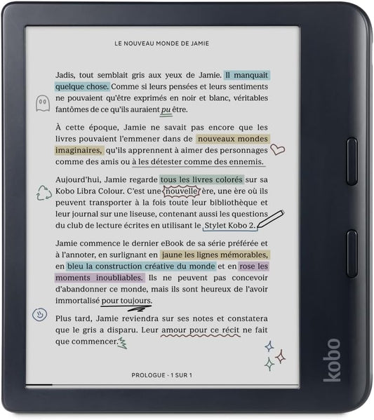 Kobo Libra Colour eReader with 7 Glare-Free Colour Display