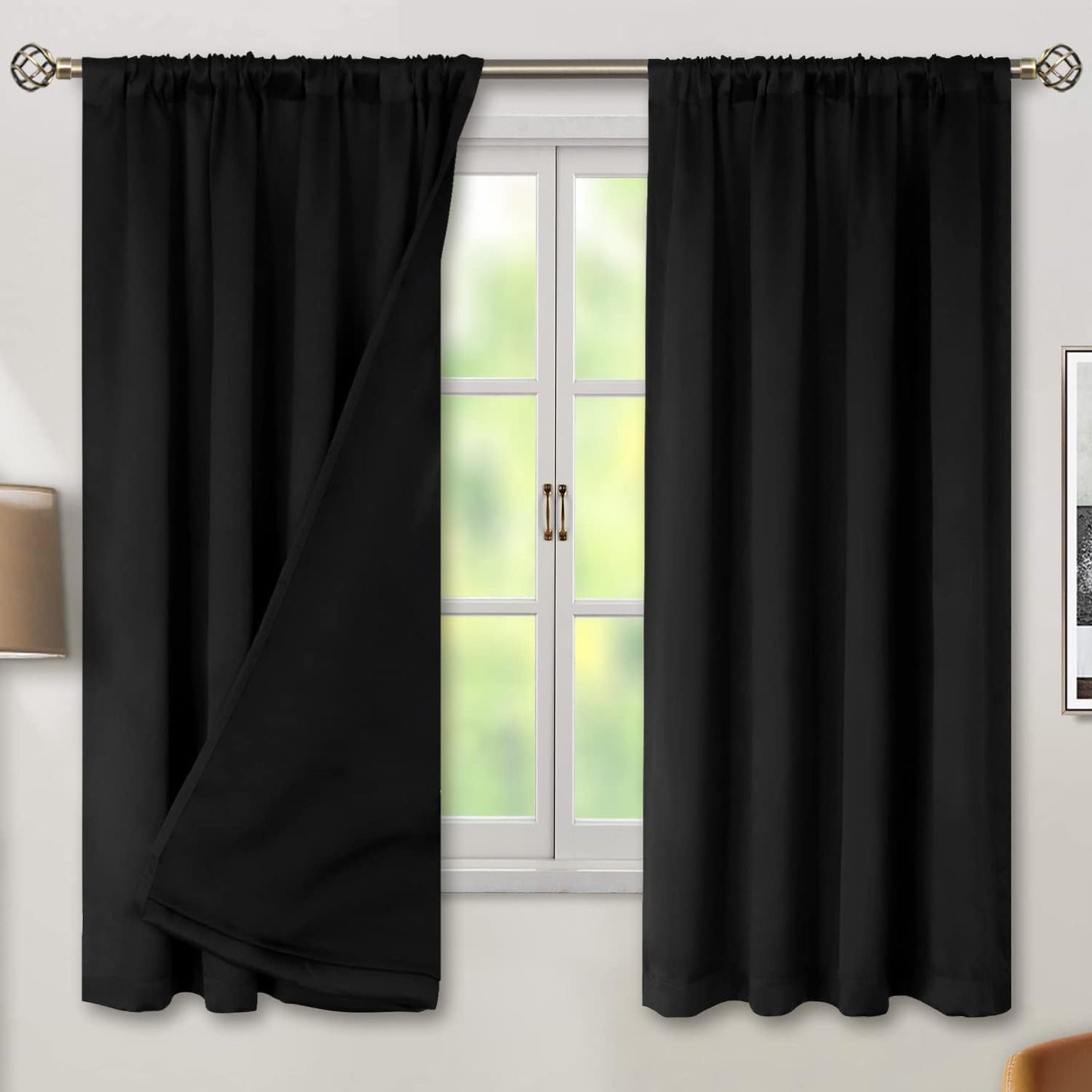 BGment Thermal Insulated Blackout Curtains for Bedroom Privacy