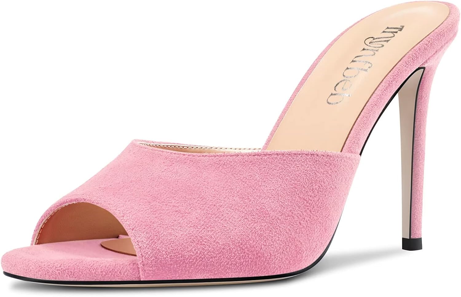 TNYNFBEB Women Stiletto High Heel Peep Open Toe Sandals