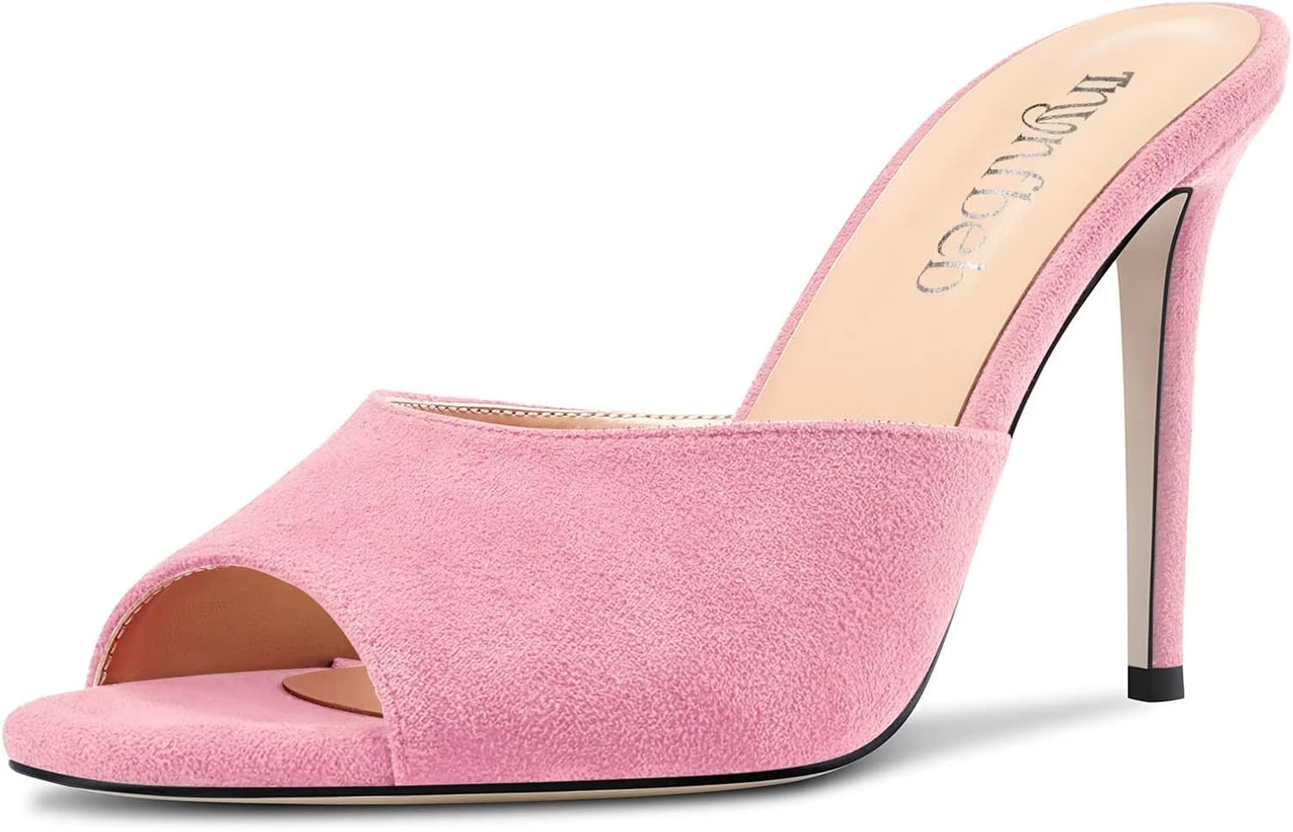 TNYNFBEB Women Stiletto High Heel Peep Open Toe Sandals