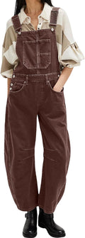 loveimgs Y2k Baggy Barrel Jeans Overalls - Vintage Wide Leg Fit