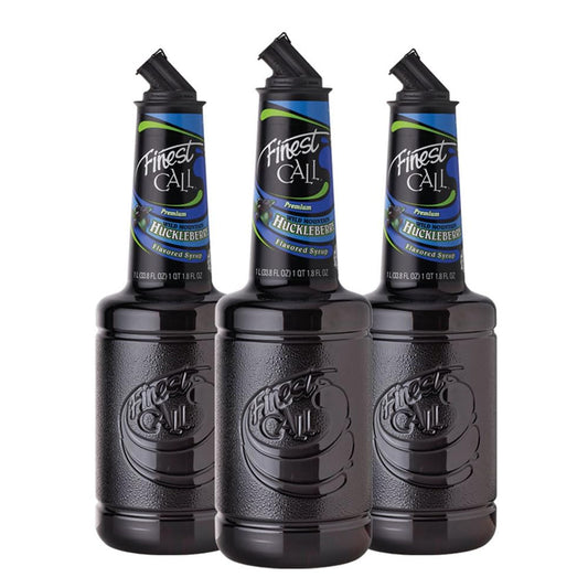 Finest Call Premium Huckleberry Syrup Drink Mix, 3-Pack Delight