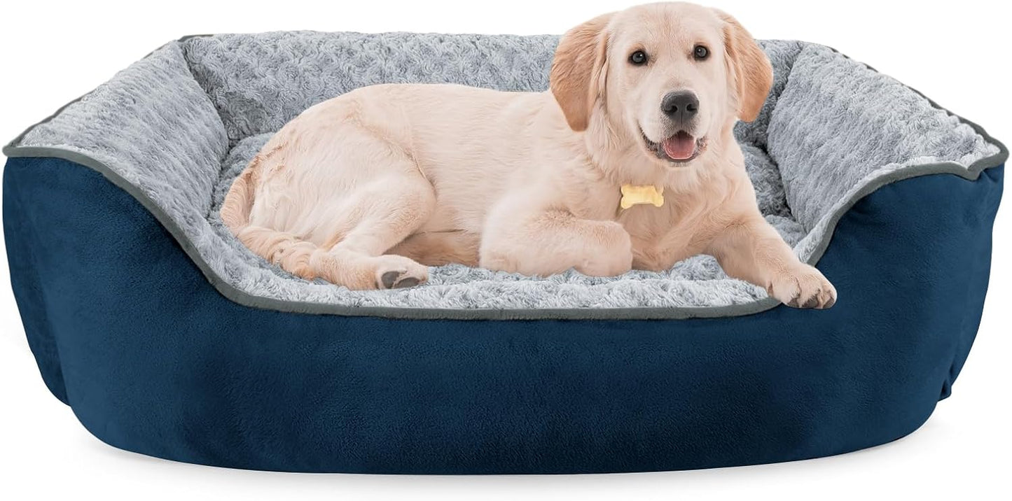 JOEJOY Rectangle Dog Bed - Washable Orthopedic Pet Cuddler