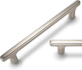 10 Pack 6-1/4 in Brushed Satin Nickel Cabinet Handles - Solid Zinc
