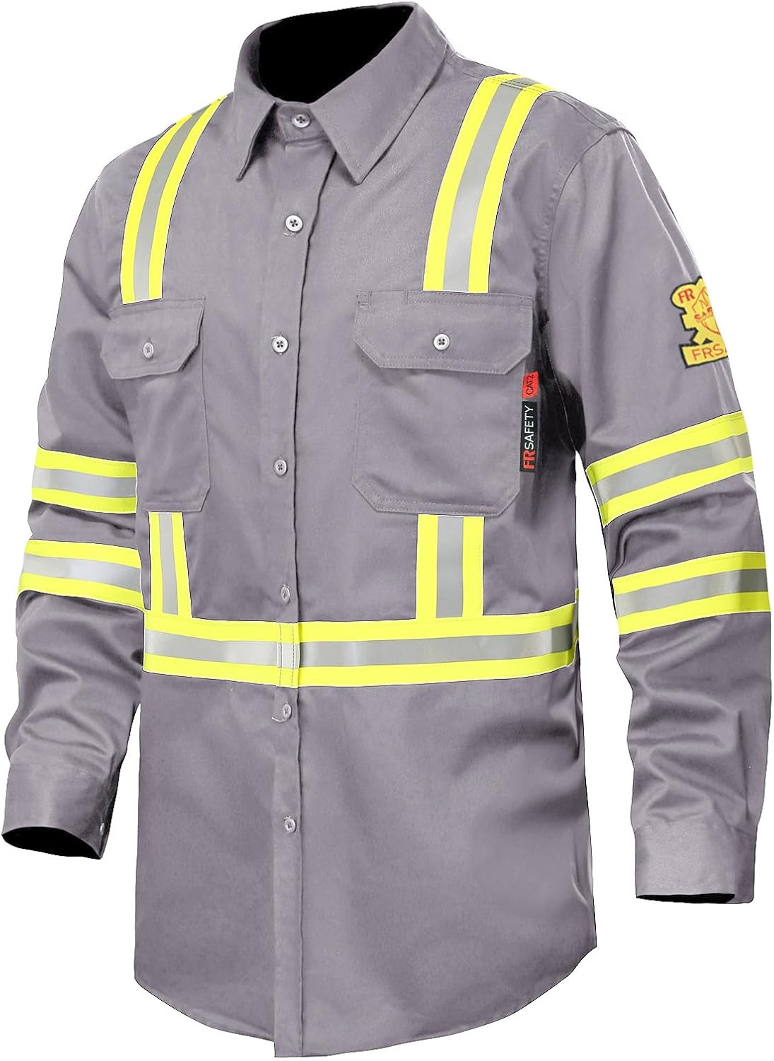 High Visibility Fire Resistant Shirts for Men - 100% Cotton