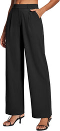 Ewedoos Womens Dress Pants Wide Leg Stretchy Work Pants - Flattering