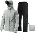 iCreek Rain Suit Waterproof Jacket with Pants - Packable Rain Gear etc
